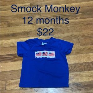 Smock Monkey flag shirt